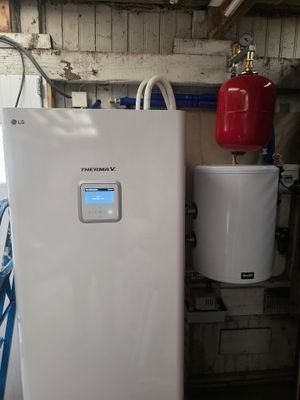 Installation d’une pompe à chaleur air/eau LG Therma V par AK Solutions